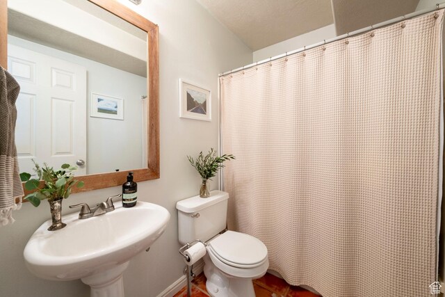 1446 E Murdock Dr S, Pleasant Grove, UT 84062 - full bathroom featuring curtained shower, a sink, and toilet