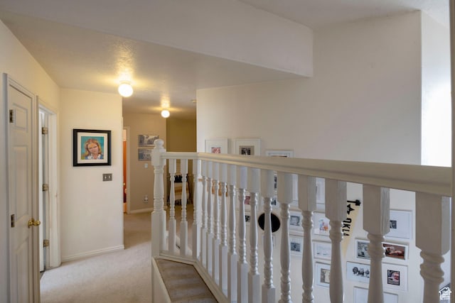 1446 E Murdock Dr S, Pleasant Grove, UT 84062 - hall featuring an upstairs landing, light colored carpet, and baseboards