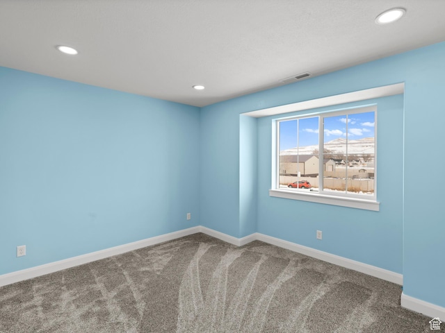 8345 W 11050 N, Tremonton, UT 84337 - carpeted empty room featuring baseboards, visible vents, and recessed lighting