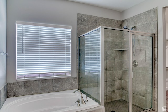 4386 W 3800 S, West Haven, UT 84401 - bathroom featuring a garden tub and a shower stall