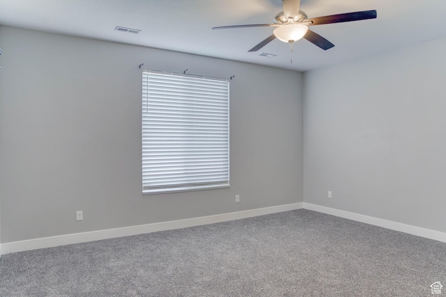 4386 W 3800 S, West Haven, UT 84401 - carpeted empty room with visible vents, ceiling fan, and baseboards