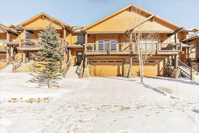 14408 N Buck Horn Trl N Unit 52C, Kamas, UT 84036 - view of front of property with stairs and an attached garage
