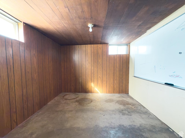55 N 400 E, Heber City, UT 84032 - below grade area with wooden walls and wood ceiling