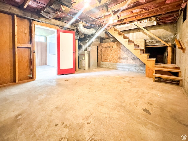 55 N 400 E, Heber City, UT 84032 - basement with stairs and heating unit