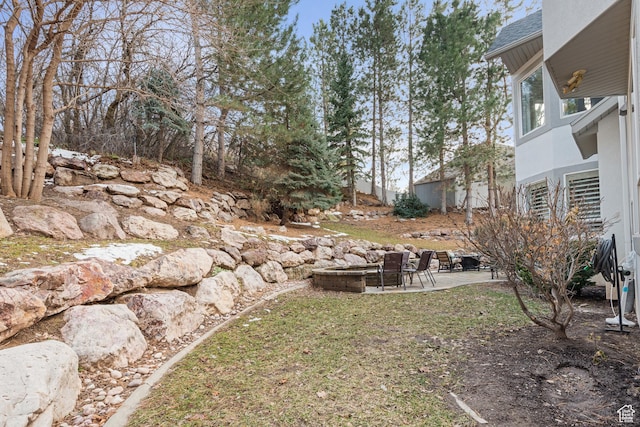 34 N Scenic Hills Cir E, North Salt Lake, UT 84054 - view of yard featuring a patio area