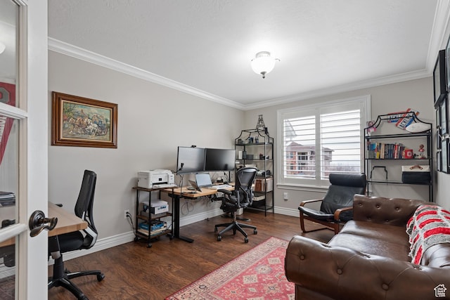 34 N Scenic Hills Cir E, North Salt Lake, UT 84054 - office space with wood finished floors, ornamental molding, and baseboards