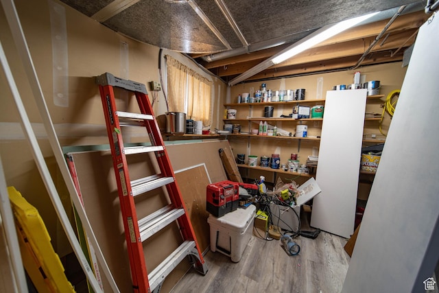 view of storage room