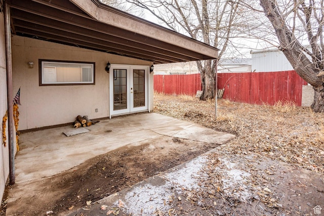 170 S 500 E, Duchesne, UT 84021 - view of patio with french doors and a fenced backyard