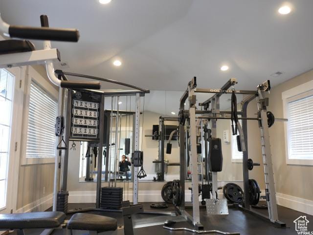 1829 W 1120 S Unit 128, Springville, UT 84663 - gym with recessed lighting and baseboards