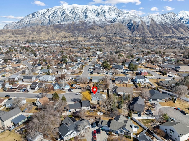exterior space featuring a residential view and a mountain view