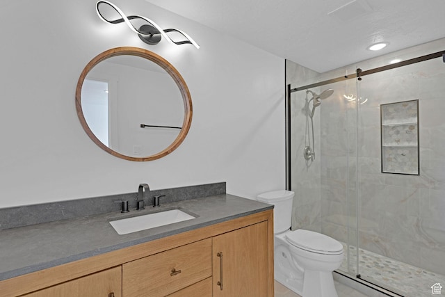 680 E 525 N, Providence, UT 84332 - full bath with toilet, a stall shower, and vanity