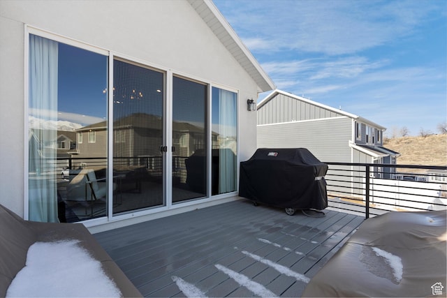 1313 E Daffodil Ct, Layton, UT 84040 - wooden terrace featuring area for grilling