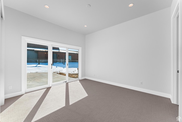 272 Thorn Creek Dr, Kamas, UT 84036 - empty room with carpet, baseboards, and recessed lighting