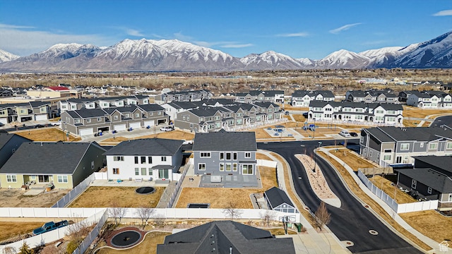 1396 S Castillo Rd W Unit 102, Spanish Fork, UT 84660 - birds eye view of property with a residential view and a mountain view