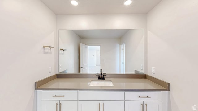 1396 S Castillo Rd W Unit 102, Spanish Fork, UT 84660 - bathroom featuring recessed lighting and vanity