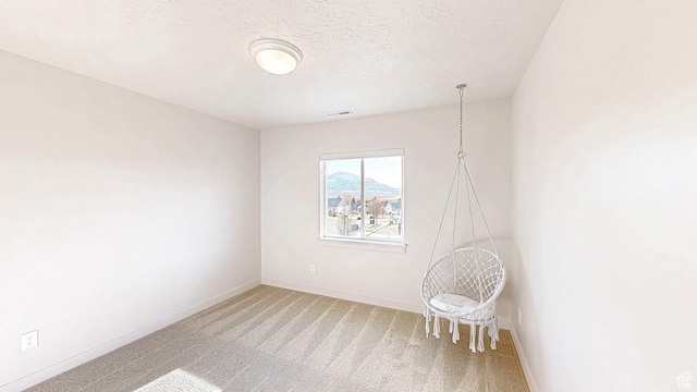 1396 S Castillo Rd W Unit 102, Spanish Fork, UT 84660 - carpeted empty room with visible vents, baseboards, and a textured ceiling