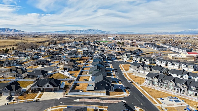 1396 S Castillo Rd W Unit 102, Spanish Fork, UT 84660 - bird's eye view featuring a residential view and a mountain view