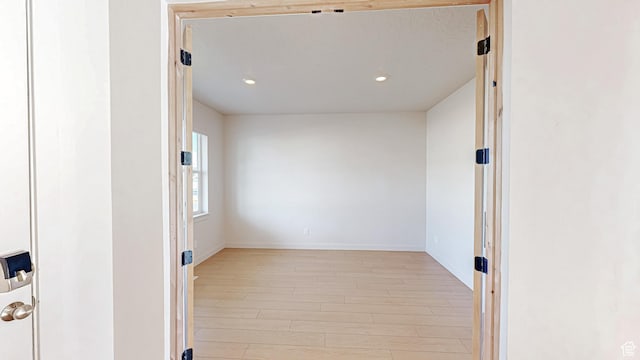 1396 S Castillo Rd W Unit 102, Spanish Fork, UT 84660 - unfurnished room featuring recessed lighting, light wood-style flooring, and baseboards