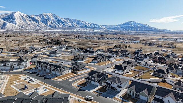 1396 S Castillo Rd W Unit 102, Spanish Fork, UT 84660 - bird's eye view with a residential view and a mountain view