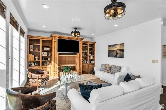 470 E 130 S, Ivins, UT 84738 - living area featuring recessed lighting and wood finished floors