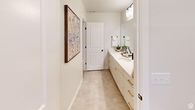 2229 S 330 W Unit 20, Spanish Fork, UT 84660 - bathroom featuring visible vents, baseboards, and vanity