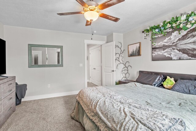 6471 S Aspen Ln, South Weber, UT 84405 - bedroom with carpet, baseboards, and a ceiling fan