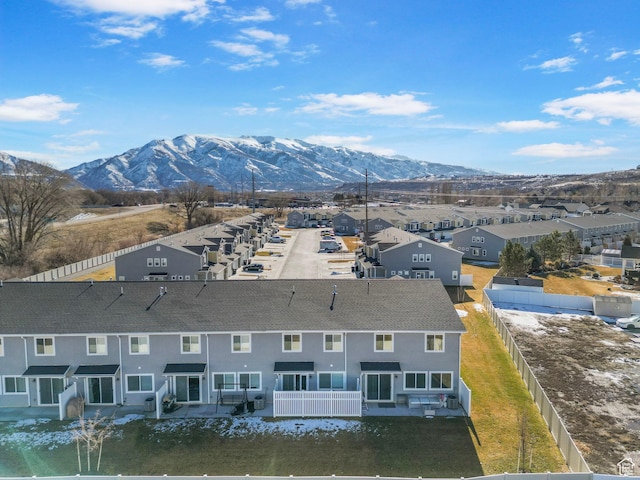 6471 S Aspen Ln, South Weber, UT 84405 - aerial perspective of suburban area featuring a mountainous background