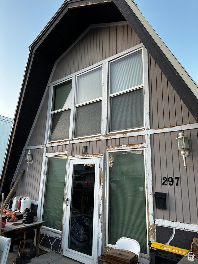 view of rear view of property