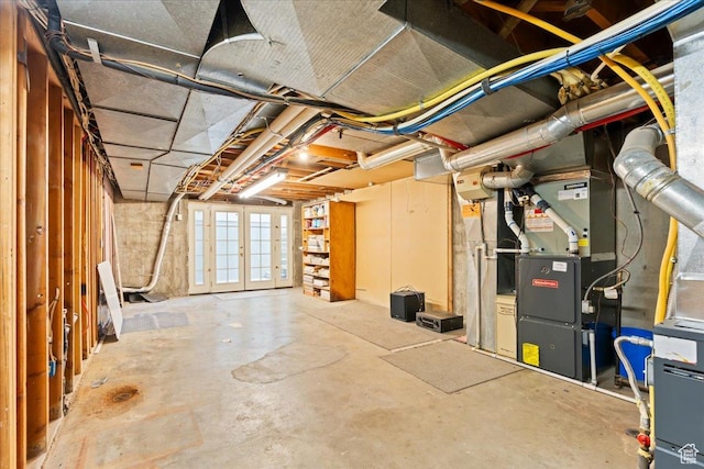view of basement
