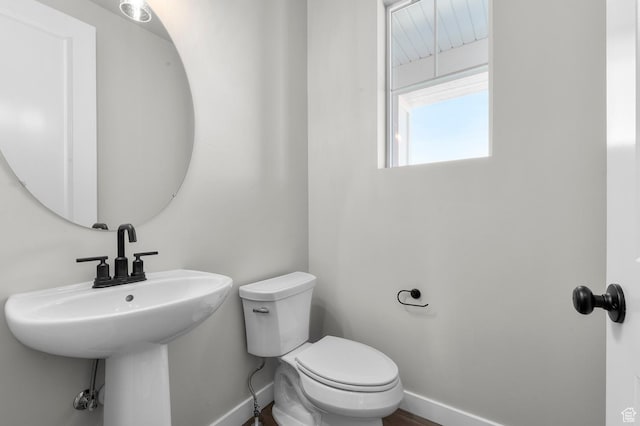 3707 W 2600 N, Lehi, UT 84043 - half bath featuring a sink, baseboards, and toilet
