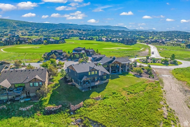 615 N Haystack Mountain Dr, Heber City, UT 84032 - drone / aerial view featuring a residential view, a mountain view, and golf course view