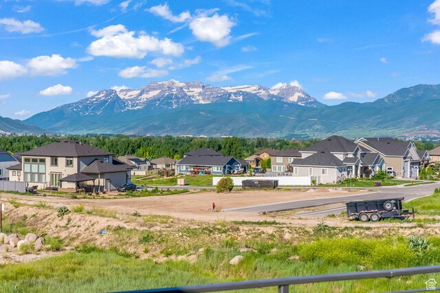 615 N Haystack Mountain Dr, Heber City, UT 84032 - view of mountain feature with a residential view