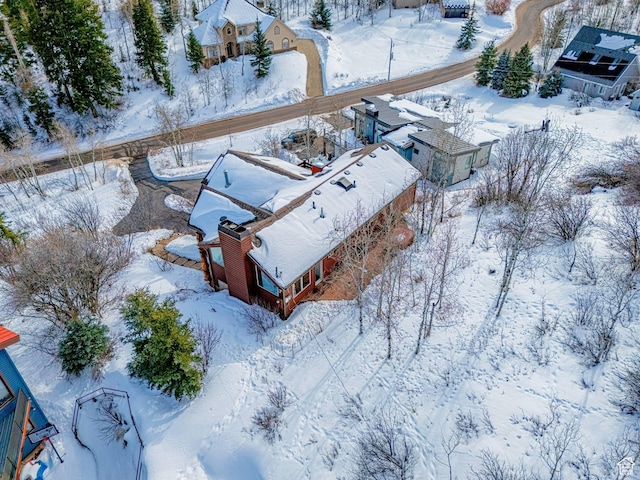 4414 Hidden Cove Rd, Park City, UT 84098 - view of snowy aerial view