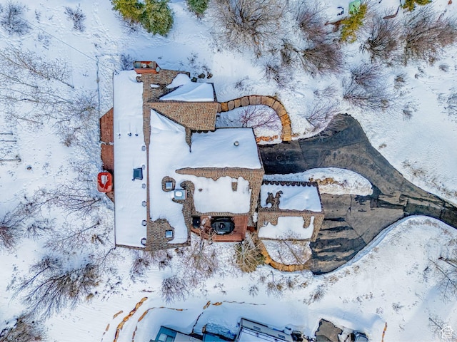 4414 Hidden Cove Rd, Park City, UT 84098 - view of snowy aerial view