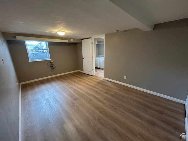 330 E 300 N, Price, UT 84501 - unfurnished bedroom with baseboards and wood finished floors