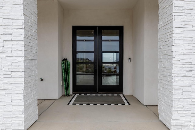 3311 E Barrel Roll Dr, St George, UT 84790 - entrance to property featuring french doors and brick siding