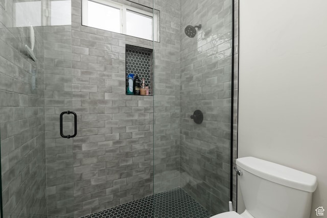 3311 E Barrel Roll Dr, St George, UT 84790 - bathroom featuring a stall shower and toilet