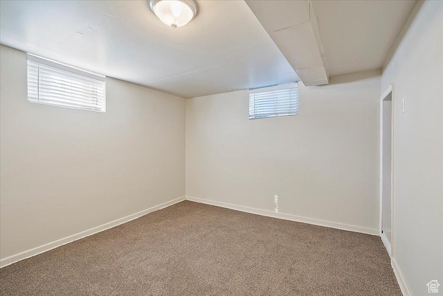 867 33rd St, Ogden, UT 84403 - basement with carpet flooring, plenty of natural light, and baseboards