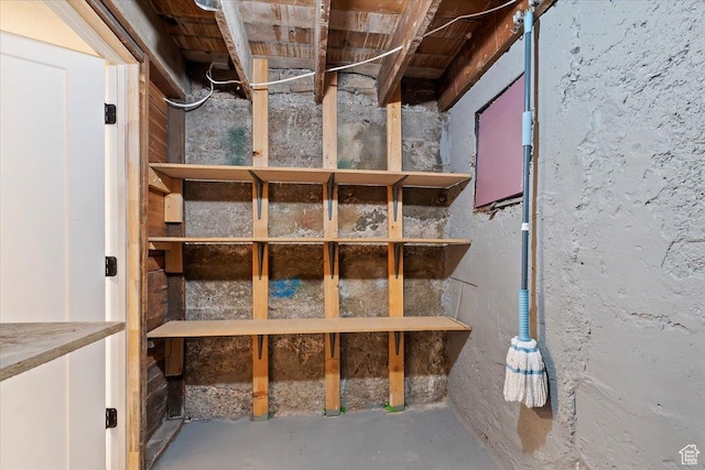 view of storage area