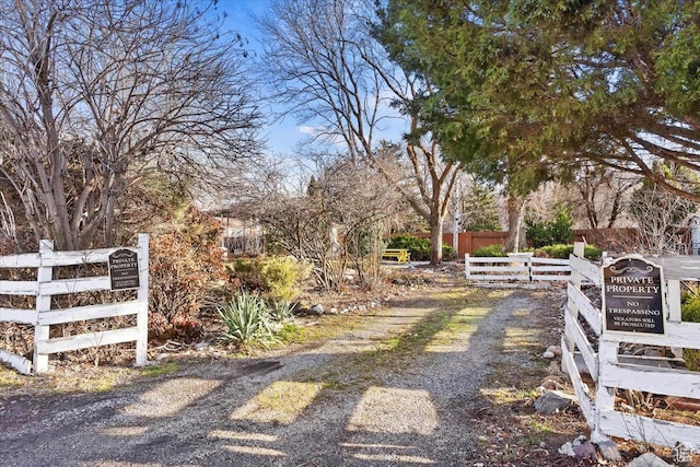 exterior space featuring fence
