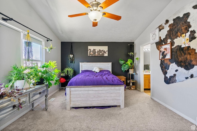 1486 S Archmore Loop, Springville, UT 84663 - bedroom with light colored carpet, vaulted ceiling, and baseboards