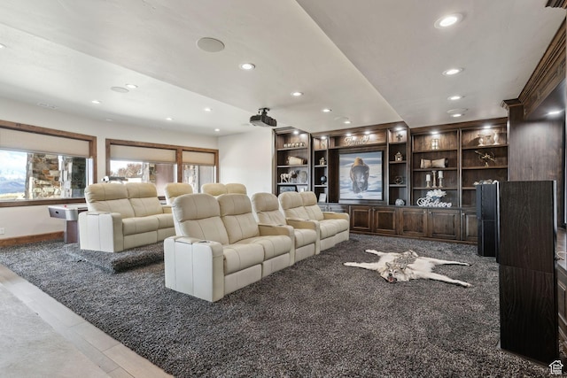 3203 E Kings Crest Ct, Heber City, UT 84032 - cinema room featuring plenty of natural light and recessed lighting