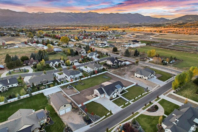 1288 S Red Filly Rd, Heber City, UT 84032 - drone / aerial view featuring a residential view and a mountain view