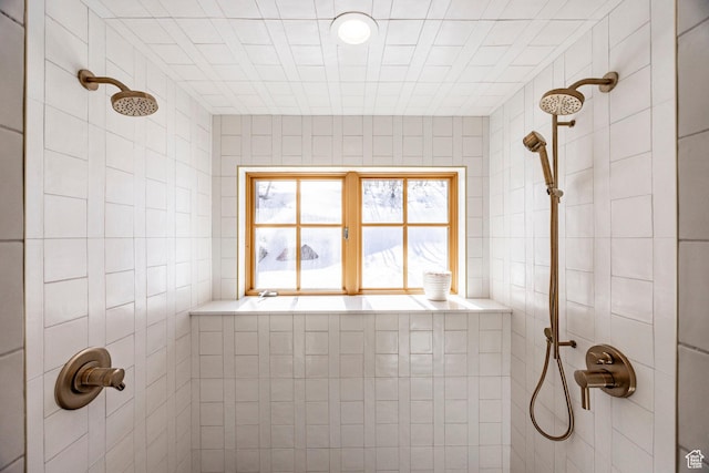 2667 Aspen Springs Dr, Park City, UT 84060 - bathroom with a tile shower and tile walls