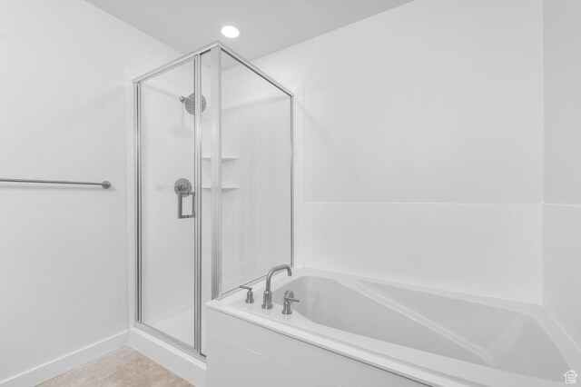 1819 N 3530 W, Lehi, UT 84043 - bathroom with recessed lighting, a bath, and a shower stall