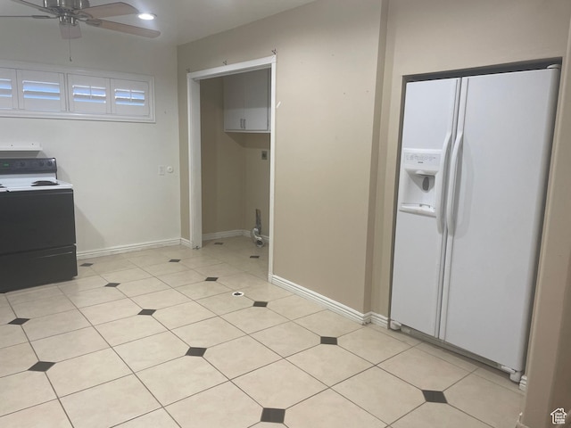 1502 S 325 W, Hurricane, UT 84737 - interior space with tile patterned floors, a ceiling fan, and baseboards