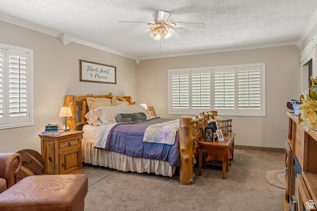 1502 S 325 W, Hurricane, UT 84737 - bedroom featuring multiple windows, a textured ceiling, and light colored carpet