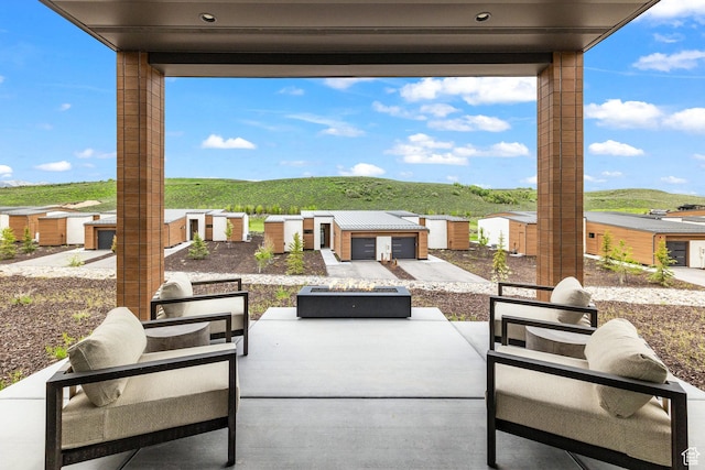 6427 Double Deer Loop, Park City, UT 84098 - view of patio / terrace featuring an outdoor living space with a fire pit