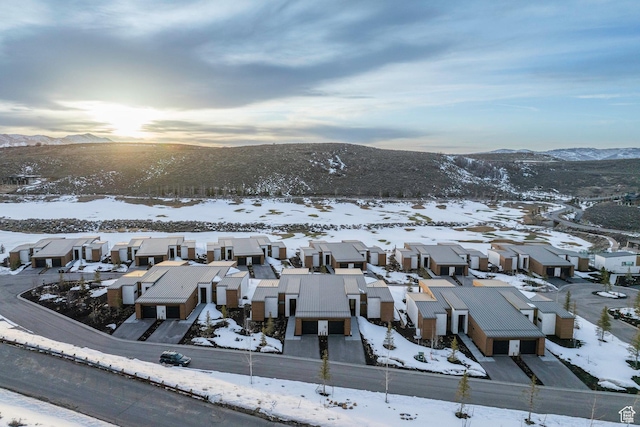 6427 Double Deer Loop, Park City, UT 84098 - snowy aerial view featuring a residential view and a mountain view
