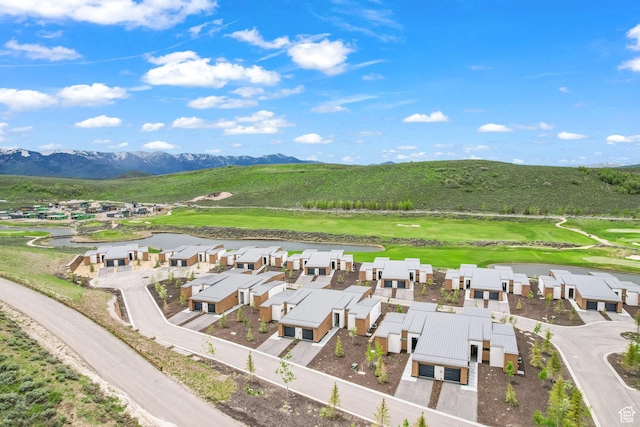 6427 Double Deer Loop, Park City, UT 84098 - drone / aerial view featuring a residential view, golf course view, and a water and mountain view